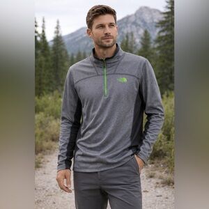 Men's The North Face 1/4 Zip Pullover Sweatshirt Large
